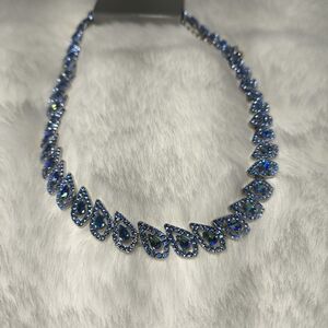 INC Elegant Blue Teardrop Necklace
